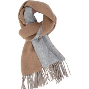 أوشحة صوف 100% من Temminc للرجال والنساء، وشاح صوف مريح فاخر أيرلندي ناعم للخريف والشتاء، هدية منقوشة بنقش مربعات in Kuwait