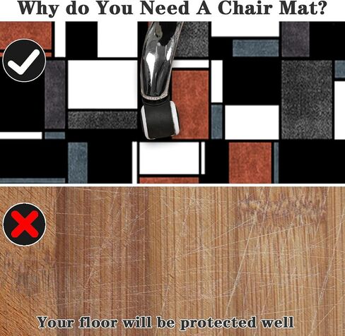 Desk Chair Mat for Hardwood Floor 160 x 200 cm Office Rolling Chair Protector Mat Non Slip Gaming Chair Mat for Wooden Floors Computer Chair Rug Home Office in Saudi Arabia