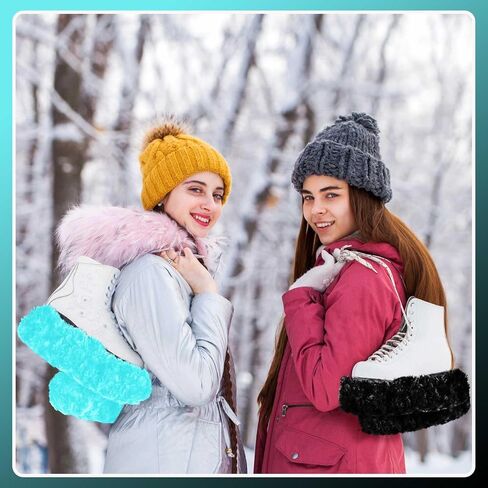 Ice Skate Guards Fuzzy Ice Skate Soakers Skate Guards Hockey Soakers for Figure Skates Skate Guards for Girls Boys Youth Women Men Adult in Kuwait