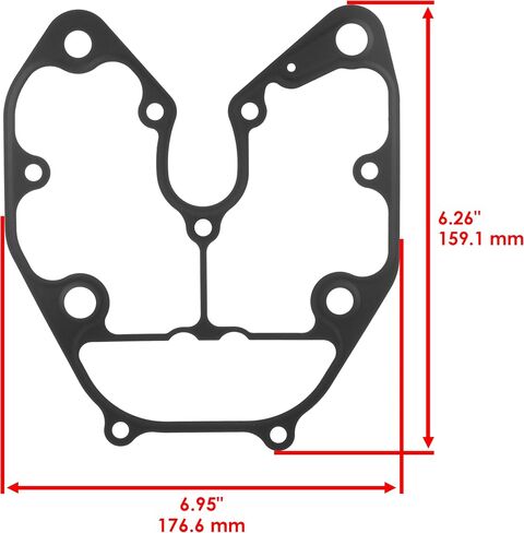 Caltric Cylinder Head and Cover Gasket Compatible with Honda SXS700M2 Pioneer 700 2014-2021 in Saudi Arabia