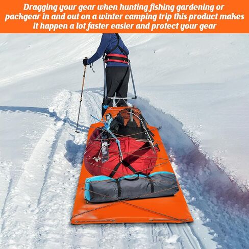 Deer Drag Sleds All-Purpose Utility Sled for Effortless Hauling of Ice Fishing Supplies, Firewood, Duck Hunting Gear, Fishing Equipment, and More in Saudi Arabia