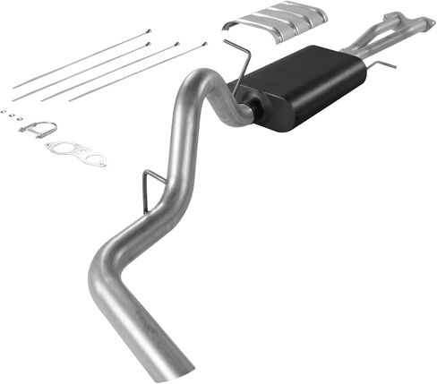 Flowmaster 17165 Force II Cat-Back Exhaust Kit 3 Inch Aluminzed Steel Compatible with 1996-1999 Chevy Tahoe/GMC Yukon 5.7L 2 Door in Saudi Arabia