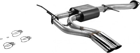 Flowmaster 17392 American Thunder Cat-Back Exhaust Kit 3 Inch Aluminized Steel 3 Inch Stainless Tips Compatible with 1999-2007 Classic Chevy Silverado GMC Sierra 1500 4.8L 5.3L Standard Cab Short Bed in Saudi Arabia