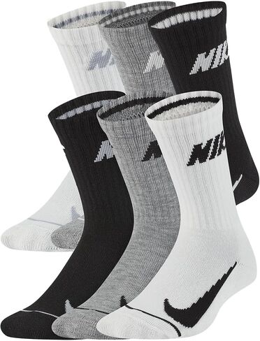 Nike Boys' Cushioned Crew Socks 6 Pack in Saudi Arabia