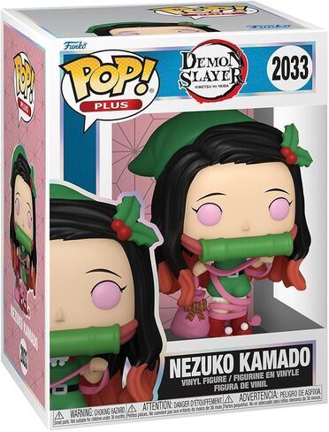 Funko Pop! Plus: Demon Slayer - Nezuko Kamado - Holiday - Collectable Vinyl Figure - Gift Idea - Official Merchandise - Toys for Kids & Adults - Anime Fans - Model Figure for Collectors and Display in Saudi Arabia