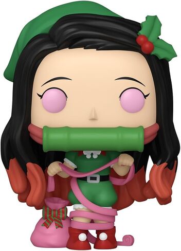 Funko Pop! Plus: Demon Slayer - Nezuko Kamado - Holiday - Collectable Vinyl Figure - Gift Idea - Official Merchandise - Toys for Kids & Adults - Anime Fans - Model Figure for Collectors and Display in Saudi Arabia