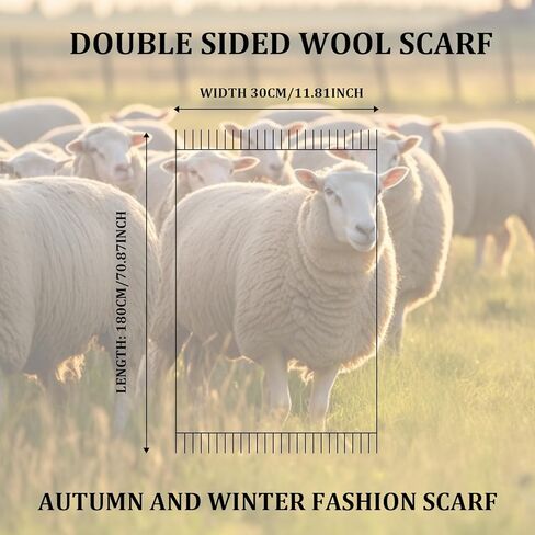 أوشحة صوف 100% من Temminc للرجال والنساء، وشاح صوف مريح فاخر أيرلندي ناعم للخريف والشتاء، هدية منقوشة بنقش مربعات in Kuwait