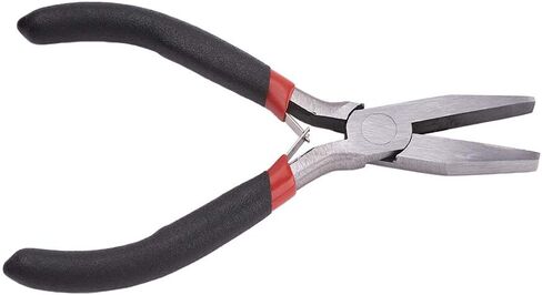 1pc Flat Nose Pliers for Jewelry Making Repair Tools Comfort Rubber Grip Chain Nose Jewelry Pliers for Beading Wire Wrapping in Saudi Arabia