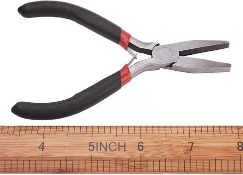 1pc Flat Nose Pliers for Jewelry Making Repair Tools Comfort Rubber Grip Chain Nose Jewelry Pliers for Beading Wire Wrapping in Saudi Arabia