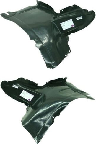 Evan Fischer Fender Liner Front, Driver and Passenger Side, Front Section Compatible with 2006-2009 Volkswagen Rabbit Plastic Material, Set of 2, (2) Fender Liners - VW1251113, VW1250113 in Saudi Arabia