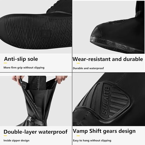 Waterproof Shoe Covers,Motorcyclewaterproof Boot Covers Covers Reusable for Hiking Non Slip Fo Men Women Feet Dry in Saudi Arabia