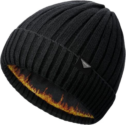 قبعات الشتاء Wmcaps للرجال والنساء، قبعة صغيرة مبطنة بالصوف قبعة تخزين دافئة قبعات تزلج دافئة ناعمة للجنسين in Kuwait