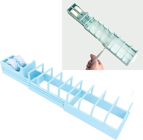 Portable Foldable Tape Dispenser, Desktop Holder with Cutter for Gift Wrapping & Office Use, Includes 2 Rolls Clear Tape for Packaging, Crafts and Supplies in Saudi Arabia