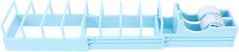 Portable Foldable Tape Dispenser, Desktop Holder with Cutter for Gift Wrapping & Office Use, Includes 2 Rolls Clear Tape for Packaging, Crafts and Supplies in Saudi Arabia