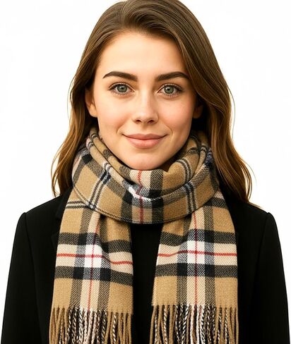 Biddy Murphy Irish 100% Merino Wool Scarf for Women, Long, Soft Brushed Woolen Fiber, Imported in Saudi Arabia