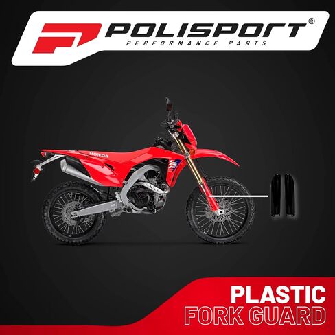 واقيات شوكة Polisport لهوندا CRF 450R (2002-2003) CR 500R (1995-2002) وCR 125R/250R (1995-2003) - جودة OEM لملاءمة فائقة وحماية متينة - أسود in Saudi Arabia