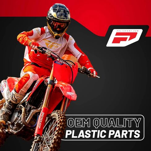 واقيات شوكة Polisport لهوندا CRF 450R (2002-2003) CR 500R (1995-2002) وCR 125R/250R (1995-2003) - جودة OEM لملاءمة فائقة وحماية متينة - أسود in Saudi Arabia