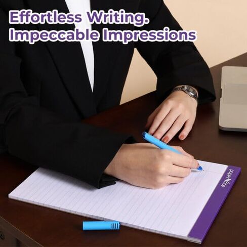 Letter-Size Writing Pads, White 50-Sheet Notepads, 11.75 x 8.5 in, Premium Notebooks for Office Work, School Notes & Daily Use (Pack of 18) in Saudi Arabia