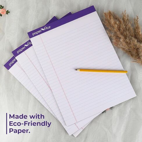 Letter-Size Writing Pads, White 50-Sheet Notepads, 11.75 x 8.5 in, Premium Notebooks for Office Work, School Notes & Daily Use (Pack of 18) in Saudi Arabia