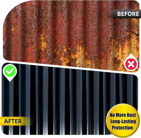 2-in-1 Rust Converter & Metal Primer 35oz Black - Rust Inhibitor Paint for Metal, Rust Reformer & Corrosion Protection, Heat Resistant Anti Rust Coating for Automotive Frames, Trailers& Tools in Saudi Arabia