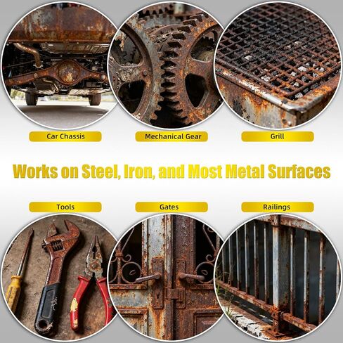 2-in-1 Rust Converter & Metal Primer 35oz Black - Rust Inhibitor Paint for Metal, Rust Reformer & Corrosion Protection, Heat Resistant Anti Rust Coating for Automotive Frames, Trailers& Tools in Saudi Arabia
