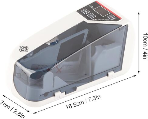 Yctze Portable Mini Cash Counting Machine, Handheld WearResisting Currency Counter for Money, Bill Counting - Suitable for 110V-240V (US Plug) in Saudi Arabia
