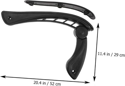 2Pcs Ergonomic Armrest Replacements for Office Chairs High Strength Chair Parts Comfortable Support for Daily Use in Saudi Arabia