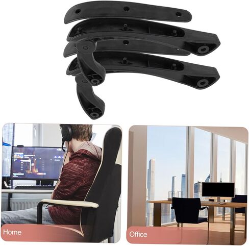 Cabilock 2Pcs Professional Office Chair Armrest Replacement Ergonomic High Strength Arm Rest Parts for Swivel and Task Chairs Fit for Daily Use and Enhanced Comfort in Saudi Arabia