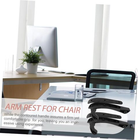 Cabilock 2Pcs Professional Office Chair Armrest Replacement Ergonomic High Strength Arm Rest Parts for Swivel and Task Chairs Fit for Daily Use and Enhanced Comfort in Saudi Arabia