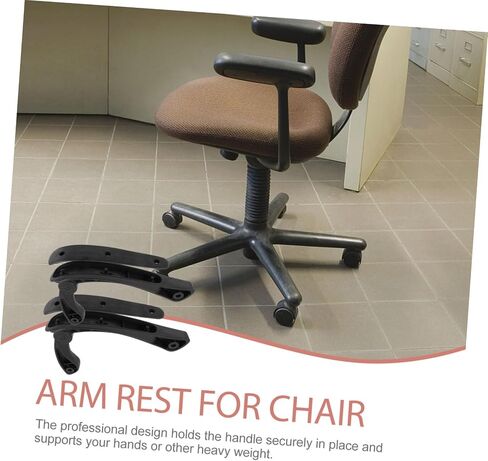 Cabilock 2Pcs Professional Office Chair Armrest Replacement Ergonomic High Strength Arm Rest Parts for Swivel and Task Chairs Fit for Daily Use and Enhanced Comfort in Saudi Arabia