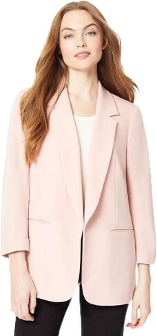 Jones New York Women's Notched Collar Jacket W/Rolled Sleeves in Saudi Arabia