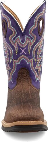 Twisted X Men’s Alloy Toe Lite Western Boots - Casual Boots for Men - Brown & Purple, 14 EE in Saudi Arabia