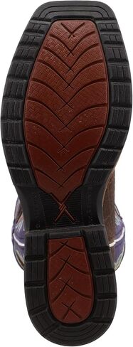Twisted X Men’s Alloy Toe Lite Western Boots - Casual Boots for Men - Brown & Purple, 14 EE in Saudi Arabia