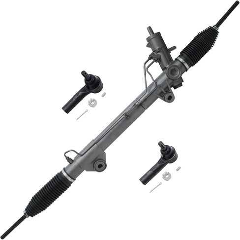 Detroit Axle - 4WD Rack & Pinion for 2000-2004 Dodge Dakota, 2000-2003 Durango, Complete Power Steering Rack & Pinion, 2 Outer Tie Rods 2001 2002 Replacement in Saudi Arabia