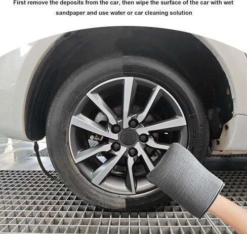 2 PCS Clay Mitts, Microfiber Clay Bar Towel Medium Grade Auto Detailing Gloves, Scratch-Free Surface Prep Mitt Alternative for Car Paint Claying Cleaning & Polishing (Gray) in Saudi Arabia