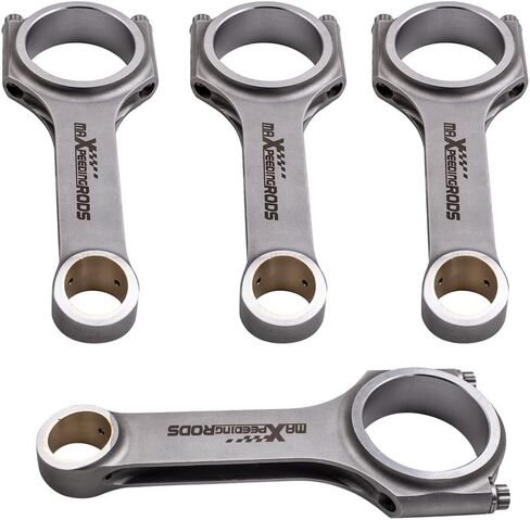 قضبان توصيل maxpeedingrods محرك 1.8T لسيارة VW Golf MK4 Passat لسيارات Audi A3 A4 A6 TT مع مسامير 5/16 بوصة ARP 2000 19 مم (نهاية صغيرة مدببة) in Saudi Arabia