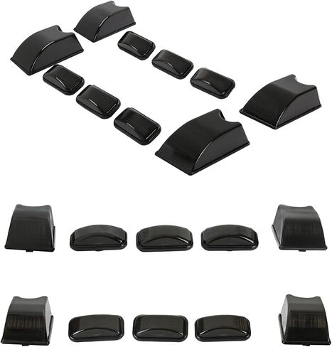 10pc Smoke Marker Lights/Cab Roof Top Lamps Heavy Duty ABS Plastic Housing/Polycarbonate Lens for Hummer for H2 Base 2003-2009 & 2005-2009 25809313 15060526 in Saudi Arabia