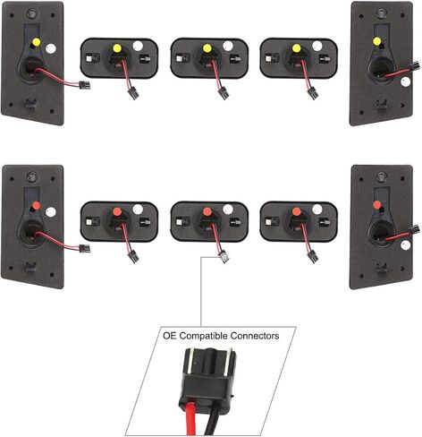 10pc Smoke Marker Lights/Cab Roof Top Lamps Heavy Duty ABS Plastic Housing/Polycarbonate Lens for Hummer for H2 Base 2003-2009 & 2005-2009 25809313 15060526 in Saudi Arabia