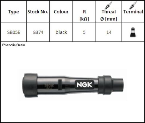 ATV&UTV استبدال قطع الغيار والملحقات لقوة النار NGK Style Spark Plug Cap SB05E Mod-BBM45-FV7473 in Kuwait