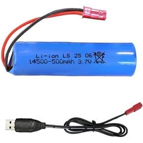 حزمة بطارية قابلة لإعادة الشحن 18650 مع كابل شاحن USB، بطارية قابلة لإعادة الشحن 3.7 فولت 3000 مللي أمبير في الساعة، قابس PH 2pin 18650 بطاريات للسيارات الكهربائية والمروحة الصغيرة والأجهزة الإلكترونية إلخ in Kuwait