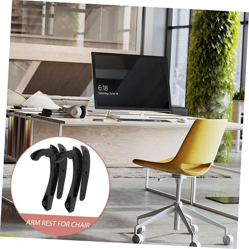 Cabilock 2Pcs Household Chair Armrest Replacement Office Chair Armrest Parts Sturdy Arm Rests Comfortable Support for Office Home Pregnant Women Seniors in Saudi Arabia