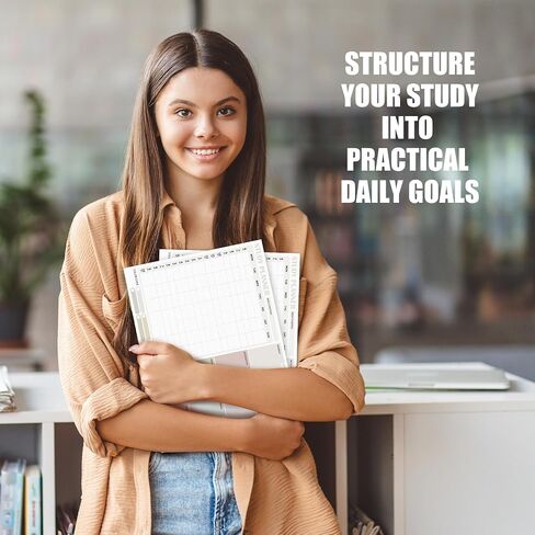 School Supplies - Weekly Hourly Planner Notepad - A4 Weekly Schedule Planner Pad Undated - 50 Sheets To Do List Notepad for Students - Home & Office Desk Accessories - Perfect for School & Projects in Saudi Arabia