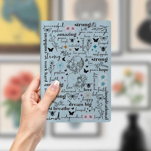 دفتر يوميات من جلد الفطر والحلزون، دفتر يوميات مقاس A5 لتدوين الملاحظات المكتبية، مخطط دفاتر ملاحظات للكتابة مقاس 8.3 × 5.8 بوصة، مذكرات السفر، هدايا لمحبي الطبيعة in Saudi Arabia