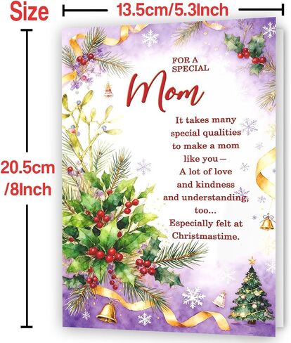 Romantic Christmas Card for Wife,Special Xmas Card for Wife,Unique Christmas Idea Gift from Husband in Saudi Arabia