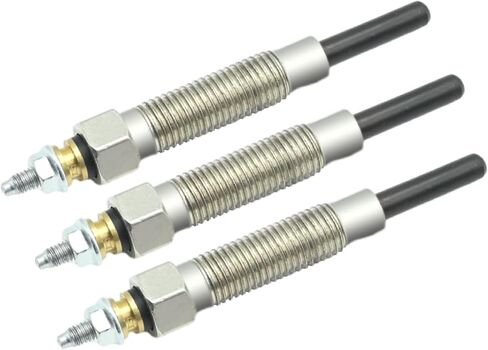 MDEOOSKY 3Pcs 32A66-03102 Glow Plugs, Replacement for Mitsubishi S3L S3L2 Engine Forklift Trucks Compact Tractors Excavators, Replaces 32A66-03102 32A66-03101 32A66-03100 in Saudi Arabia