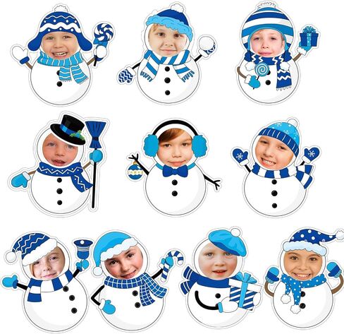 Poen 50 Pieces Christmas Gingerbread Man Paper Cutouts for Photo Crafts Christmas DIY Gingerbread Cutouts for Bulletin Boards with 100 Pcs Glue Points for Winter Holiday Classroom Home Wall Decor in Saudi Arabia