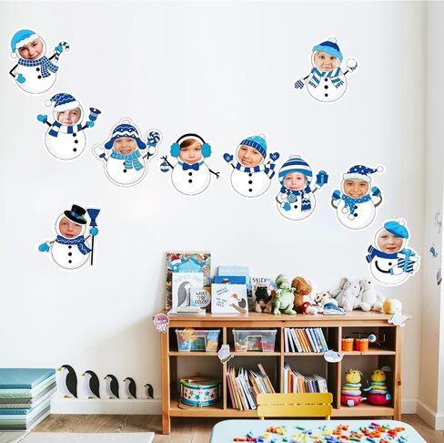 Poen 50 Pieces Christmas Gingerbread Man Paper Cutouts for Photo Crafts Christmas DIY Gingerbread Cutouts for Bulletin Boards with 100 Pcs Glue Points for Winter Holiday Classroom Home Wall Decor in Saudi Arabia