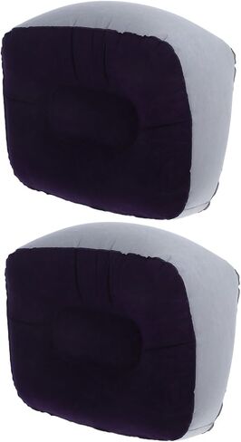 Inflatable Footrest Pillow Foot Rest Cushion for Travel Airplane Car Train Office Grey in Saudi Arabia