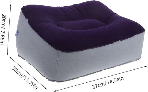 Inflatable Footrest Pillow Foot Rest Cushion for Travel Airplane Car Train Office Grey in Saudi Arabia