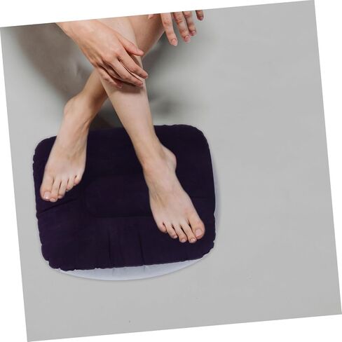 Inflatable Footrest Pillow Foot Rest Cushion for Travel Airplane Car Train Office Grey in Saudi Arabia